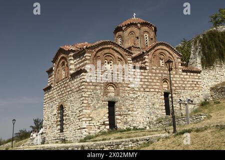 Berat Castle, Holy Trinity Church, UNESCO World Heritage Site, Berat, Albania, Europe Stock Photo