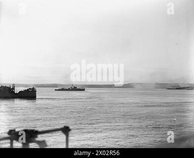 SICILY: THE CAPTURE OF AUGUSTA. 10 AND 12 JULY 1943, OFF SICILY, ON ...