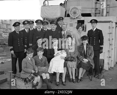 BRITISH ARMY MAJOR'S SON CHRISTENED ON BOARD DESTROYER. 26 NOVEMBER ...