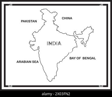 India map icon. Business cartography concept India pictogram. Vector ...