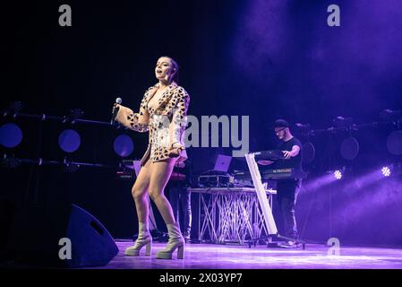 Italian singer Annalisa performing live for “E Noi siamo Fuoco” tour in ...