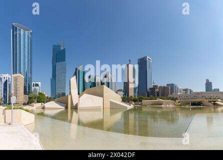 A picture of the buildings of the Al Danah district, including the ...