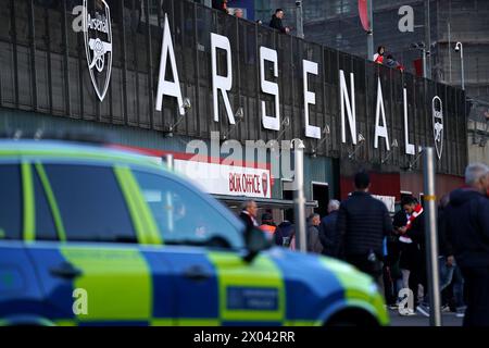 Police Presence Outside The Ground Ahead Of The Uefa Champions League 