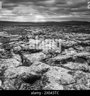 Limestone pavement near Malham, Yorkshire Dales, England. Stock Photo