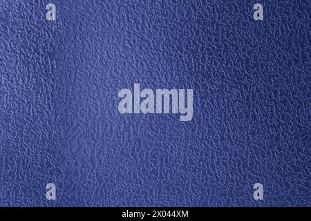 Metal surface painted blue. Metal wall painted blue. Stock Photo