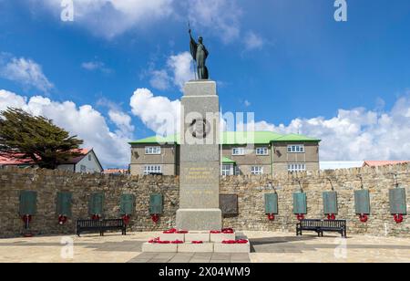 1982 Liberation Memorial, Stanley, Falkland Islands, Saturday, December 02, 2023. Photo: David Rowland / One-Image.com Stock Photo