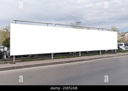 ISTANBUL, TURKEY - APRIL 7, 2024: Blank Giantboard of Sariyer in Istanbul. Stock Photo