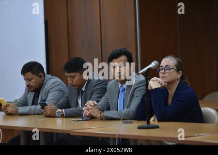 AUDIENCIA-PABLO-MUENTES Quito, martes 9 de abril de 2024 Audiencia de forma Telematica, de Ex Asambleista Pablo Muentes en el Caso Purga, en la Corte Nacional de Justicia. Fotos: Quito Pichincha Ecuador CLJ-AUDIENCIA-PABLO-MUENTES-118dbf7eb0c04d5a282ffc0f390a3871 *** PABLO MUENTES HEARING Quito, Tuesday, April 9, 2024 Telematic Hearing of Former Assemblyman Pablo Muentes in the Purge Case, in the National Court of Justice Photos Quito Pichincha Ecuador CLJ PABLO MUENTES HEARING 118dbf7eb0c04d5a282ffc0f390a3871 Copyright: xAPI/APIx Stock Photo