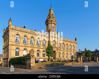 UK, West Yorkshire, City of Bradford, Shipley, Saltaire, Victoria Hall Stock Photo