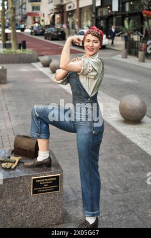Street art honors Rosie the Riveter and women who served in industry ...