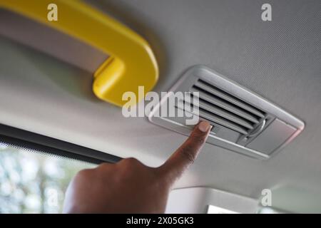 car air conditioner grid pane, Stock Photo