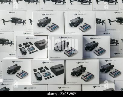 DJI Mavic 3 PRO quadcopters in original packaging Stock Photo