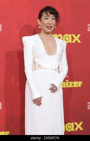 LOS ANGELES - APR 9:  Sandra Oh at the The Sympathizer HBO Premiere Screening at the Paramount Theater on April 9, 2024 in Los Angeles, CA Stock Photo