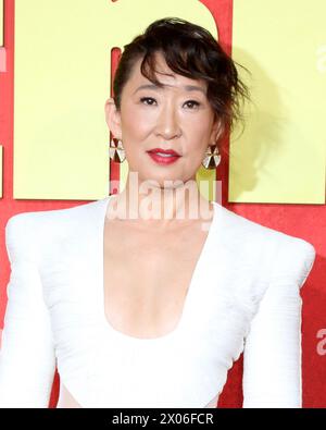 LOS ANGELES - APR 9:  Sandra Oh at the The Sympathizer HBO Premiere Screening at the Paramount Theater on April 9, 2024 in Los Angeles, CA Stock Photo