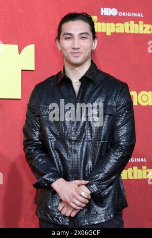 April 9, 2024, Los Angeles, Ca, USA: LOS ANGELES - APR 9: Sebastian Amoruso at the The Sympathizer HBO Premiere Screening at the Paramount Theater on April 9, 2024 in Los Angeles, CA (Credit Image: © Kay Blake/ZUMA Press Wire) EDITORIAL USAGE ONLY! Not for Commercial USAGE! Stock Photo