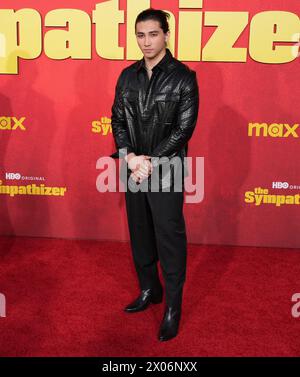 Los Angeles, USA. 09th Apr, 2024. Sebastian Amoruso arrives at the HBO Original Limited Series' THE SYMPATHIZER Los Angeles Premiere held at the Paramount Theater in Los Angeles, CA on Tuesday, ?April 9, 2024. (Photo By Sthanlee B. Mirador/Sipa USA) Credit: Sipa USA/Alamy Live News Stock Photo