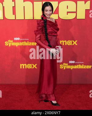 Los Angeles, USA. 09th Apr, 2024. Jessica Truong arrives at the HBO Original Limited Series' THE SYMPATHIZER Los Angeles Premiere held at the Paramount Theater in Los Angeles, CA on Tuesday, ?April 9, 2024. (Photo By Sthanlee B. Mirador/Sipa USA) Credit: Sipa USA/Alamy Live News Stock Photo