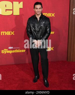 Los Angeles, USA. 09th Apr, 2024. Sebastian Amoruso arrives at the HBO Original Limited Series' THE SYMPATHIZER Los Angeles Premiere held at the Paramount Theater in Los Angeles, CA on Tuesday, ?April 9, 2024. (Photo By Sthanlee B. Mirador/Sipa USA) Credit: Sipa USA/Alamy Live News Stock Photo