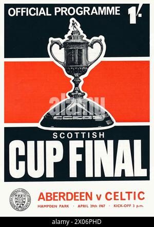 1967 Scottish Cup Final - Celtic vs Aberdeen, Lisbon Lions Stock Photo