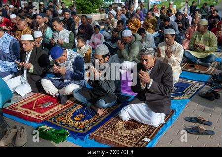 April 10, 2024 - Rome, Italy: On the first day of the month of Shawwal, after the breaking of the fast of Ramadan, Eid Ul Fitr is celebrated. Largo Preneste. © Andrea Sabbadini Stock Photo