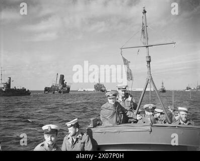 ADMIRAL SIR HENRY HARWOOD VISITS BENGHAZI. WEARING BATTLE DRESS ADMIRAL ...