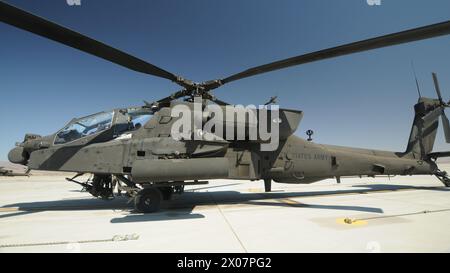 US Army Apache Helicopter Stock Photo