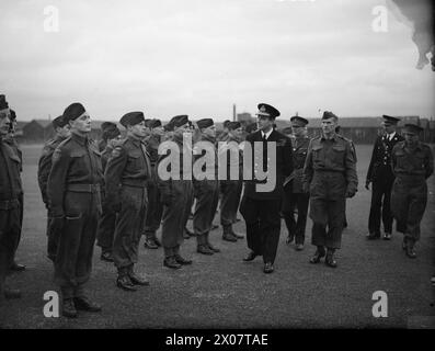 LORD LOUIS MOUNTBATTEN AT A COMBINED OPERATION CENTRE. DUNDONALD CAMP ...