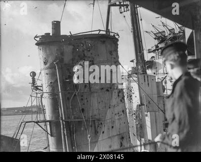 HMS ONSLOW BACK HOME AFTER NORTH CAPE CONVOY BATTLE. 4 FEBRUARY 1943 ...