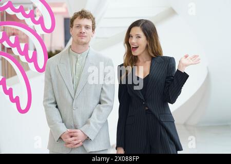 Martijn Lakemeier, Delfina Chaves attends the 'Maxima' Photocall during the 7th Canneseries International Festival on April 09, 2024 in Cannes, France Stock Photo