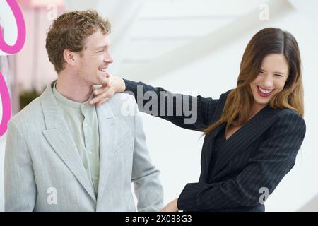 Martijn Lakemeier, Delfina Chaves attends the 'Maxima' Photocall during the 7th Canneseries International Festival on April 09, 2024 in Cannes, France Stock Photo