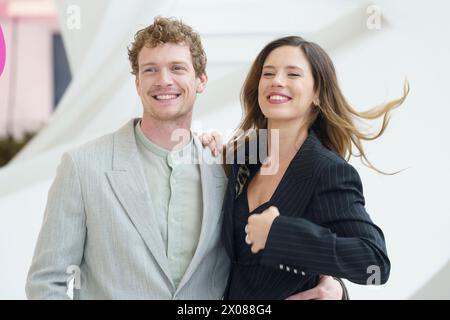 Martijn Lakemeier, Delfina Chaves attends the 'Maxima' Photocall during the 7th Canneseries International Festival on April 09, 2024 in Cannes, France Stock Photo