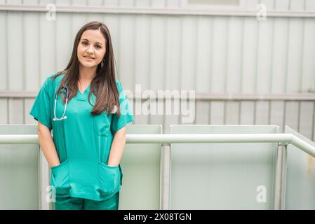 Smiling doctor posing Stock Photo