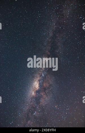 A breathtaking view of the Milky Way stretching across the night sky ...