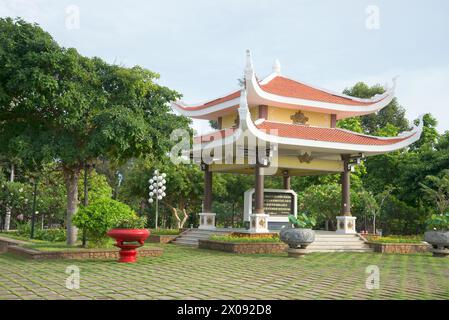 VUNG TAU, VIETNAM - DECEMBER 21, 2015: A cloudy day on the territory of the Ho Chi Minh Memorial Stock Photo