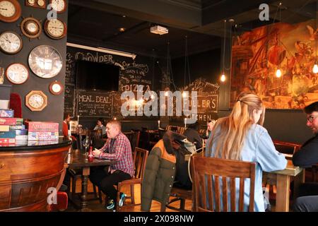 Bristol, England- March 29, 2024: Typical british pub in Bristol city Stock Photo