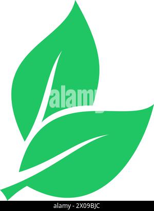 Leaves icon as environment and nature symbol Stock Vector