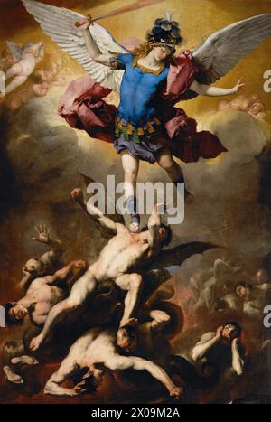 The Fall of the Rebel Angels painted by the Italian painter Luca