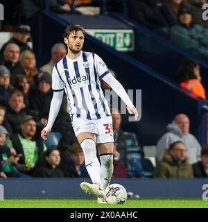 West Bromwich, UK. 10th Apr, 2024. West Bromwich Albion's Okay Yokuślu in action during the EFL Sky Bet Championship match between West Bromwich Albion and Rotherham United at The Hawthorns, West Bromwich, England on 10 April 2024. Photo by Stuart Leggett. Editorial use only, license required for commercial use. No use in betting, games or a single club/league/player publications. Credit: UK Sports Pics Ltd/Alamy Live News Stock Photo