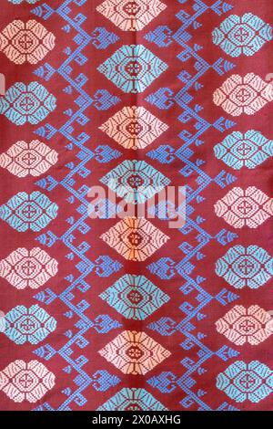 Traditional tenun ikat from Lombok, West Nusa Tenggara, Indonesia. Stock Photo