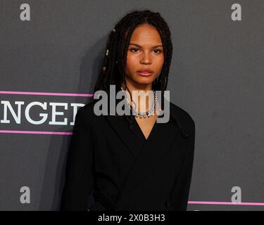 London, UK. 10th Apr, 2024. Indeyarna Donaldson-Holness attends the UK premiere of 'Challengers' at the Odeon Luxe Leicester Square in London. Credit: SOPA Images Limited/Alamy Live News Stock Photo