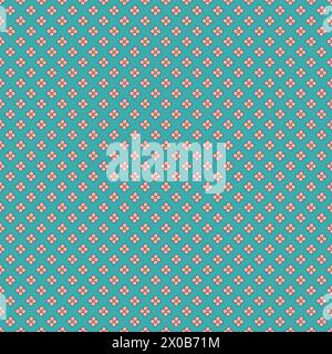 Seamless pattern with small simple doodle flowers Stock Vector