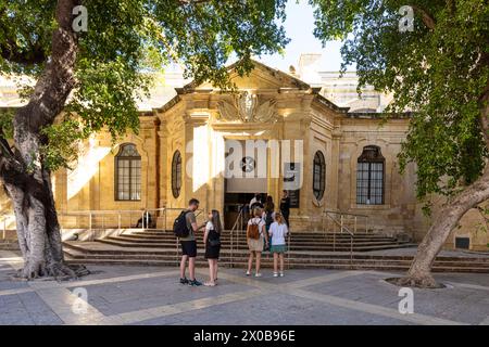 Valletta, Malta, April 03, 2024.  the view of the facade of St. John's Cathedral in the city center Stock Photo