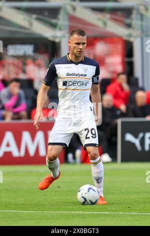 Milan, Italy - April 6  2024 - Milan vs Lecce Italian Championship  2023/2024 - In the picture: Alexis Blin (29 US Lecce) Stock Photo