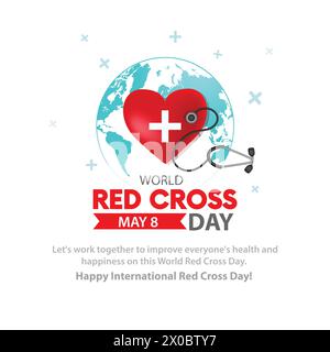 World Red Crescent Day. abstract vector illustration design Stock Vector