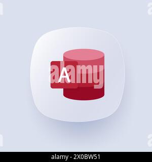 Microsoft Access logo. Relational database management system. Microsoft ...