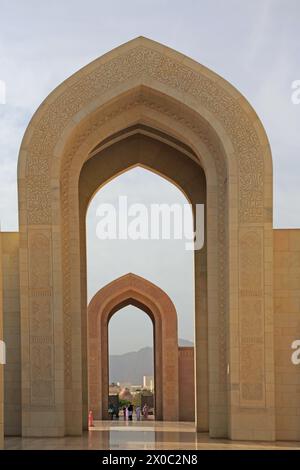 Sultan Qaboos Grand Mosque  Muscat Oman Stock Photo