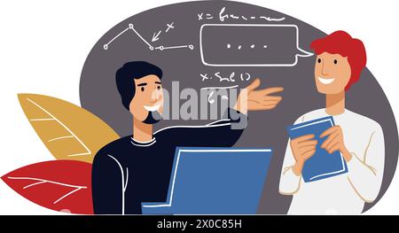 Teamwork and progress in project completion vector Stock Vector