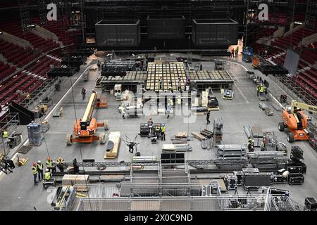 Malmö Sweden April 11, 2024,The Stage To Be Used At Eurovision (ESC) In ...