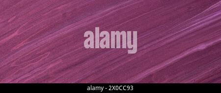 Abstract fluid art background dark purple colors. Liquid marble. Acrylic painting on canvas with wine gradient. Watercolor backdrop with striped patte Stock Photo