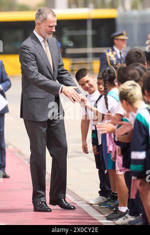 April 11, 2024, Las Palmas, Gran Canaria, Canary Islands, Spain: King Felipe VI of Spain attends National Innovation and Design Awards 2023 at Miller Building on April 11, 2024 in Las Palmas, Spain (Credit Image: © Jack Abuin/ZUMA Press Wire) EDITORIAL USAGE ONLY! Not for Commercial USAGE! Stock Photo